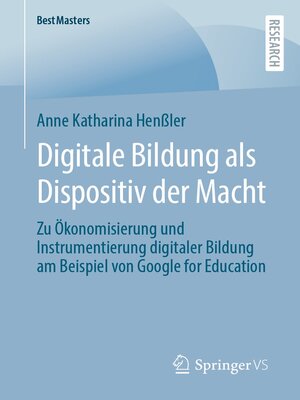cover image of Digitale Bildung als Dispositiv der Macht